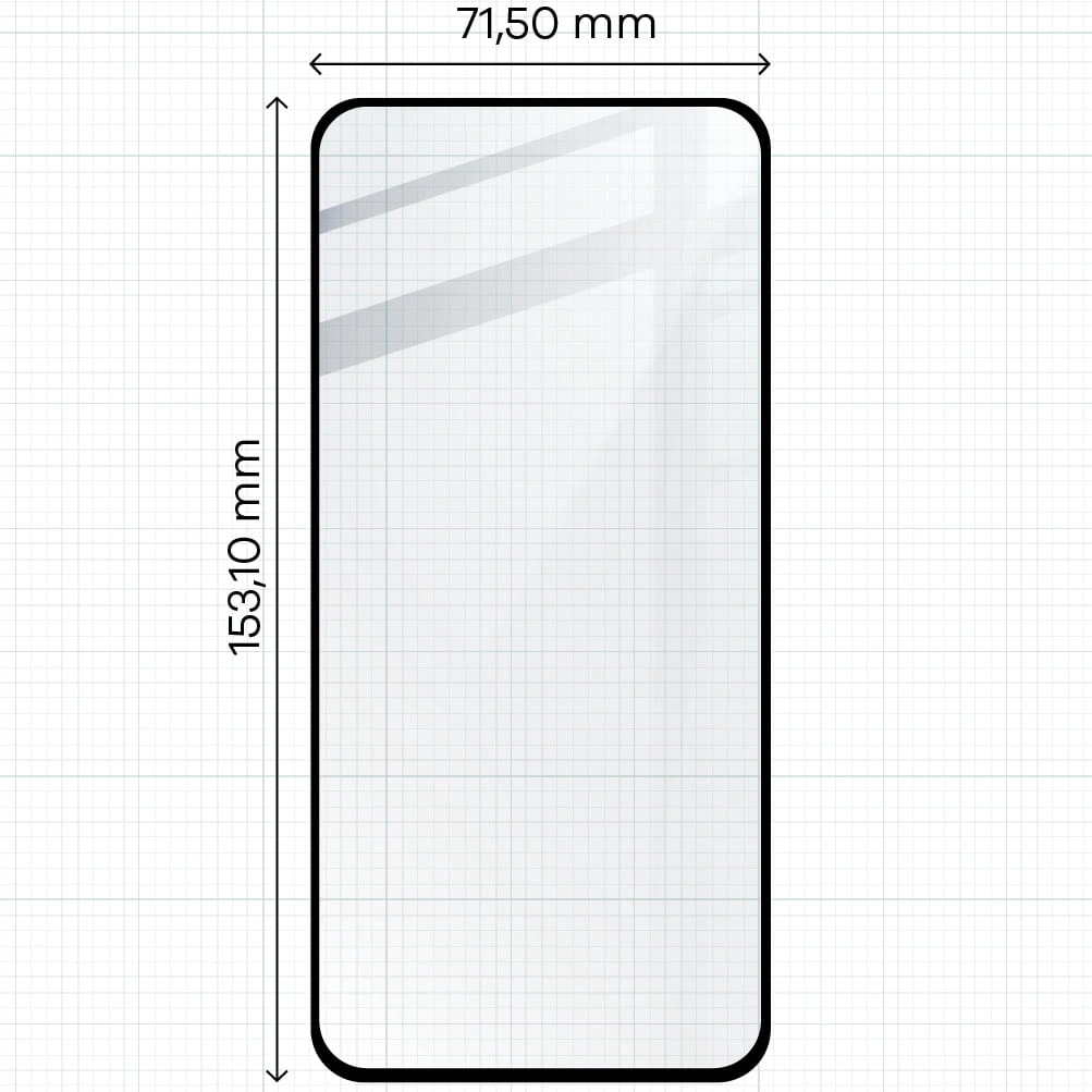 Ochranné sklo Bizon Glass Edge 2 Samsung Galaxy S23 FE black