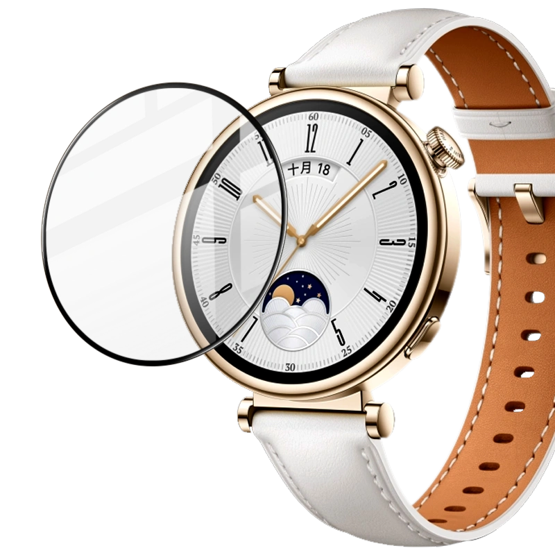 Ochranné sklo Bizon Glass Watch Edge Hybrid Huawei Watch GT 4 41 mm black
