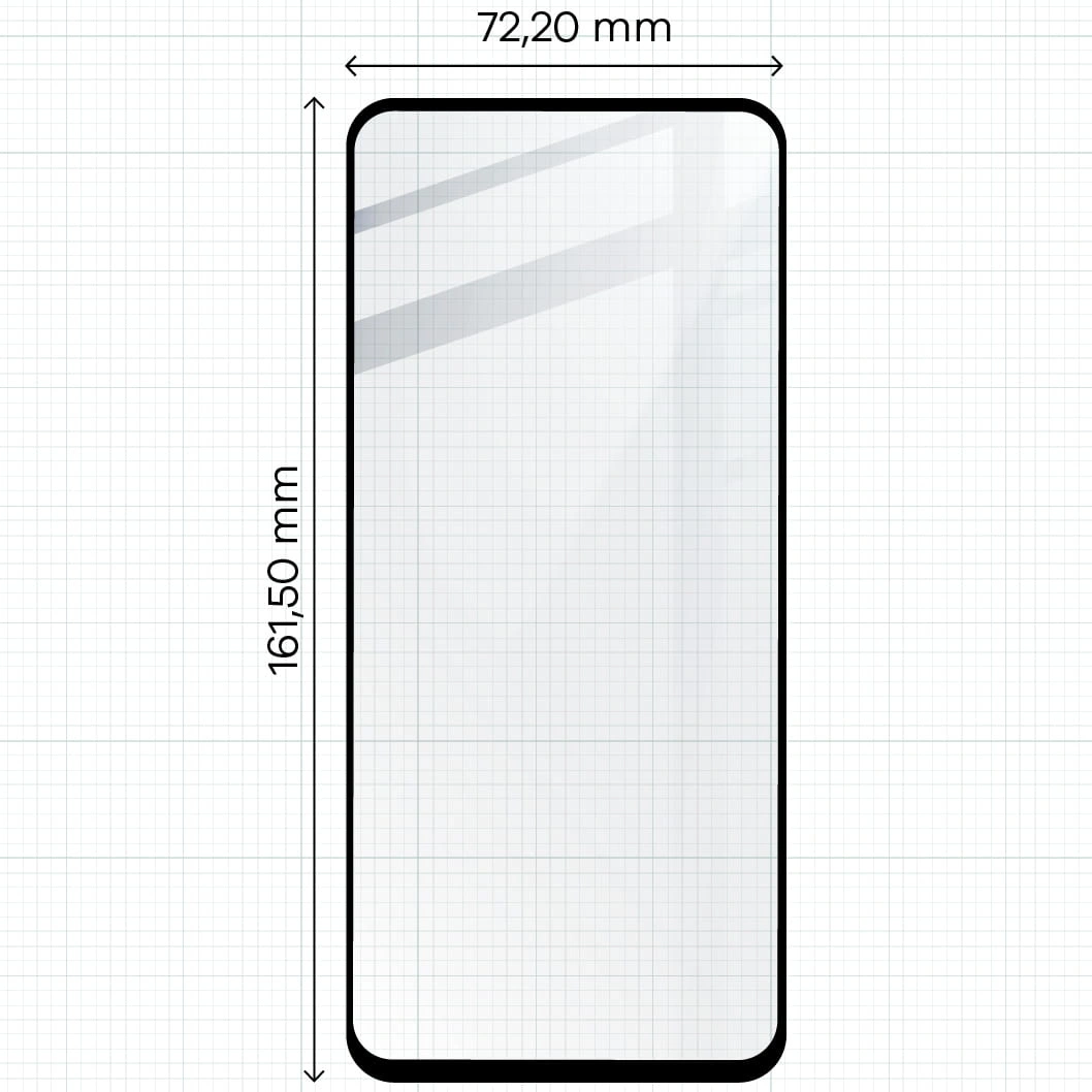 Ochranné sklo Bizon Glass Edge 2 Oppo A58 4G black
