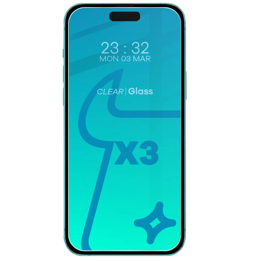 Kryt BIZON Clear 3x screen glass + camera glass Apple iPhone 15