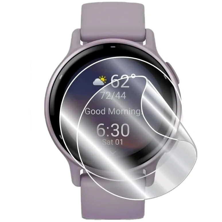 Ochranné sklo Bizon Glass Watch Hydrogel Garmin Vivoactive 5 [2 PACK]
