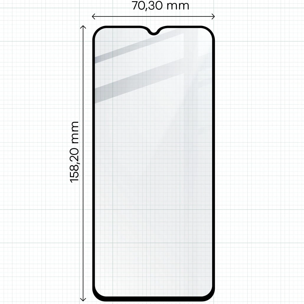 Ochranné sklo Bizon Glass Edge 2 Oppo A38 black