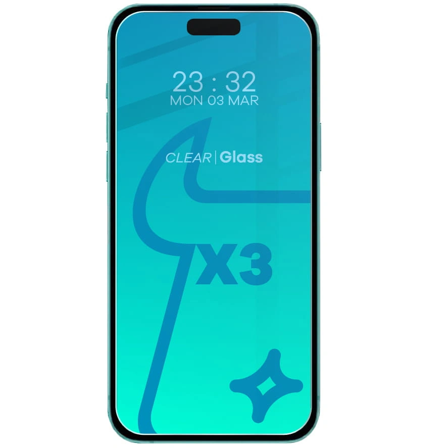 Kryt BIZON Clear 3x screen glass + camera glass Apple iPhone 15 Pro