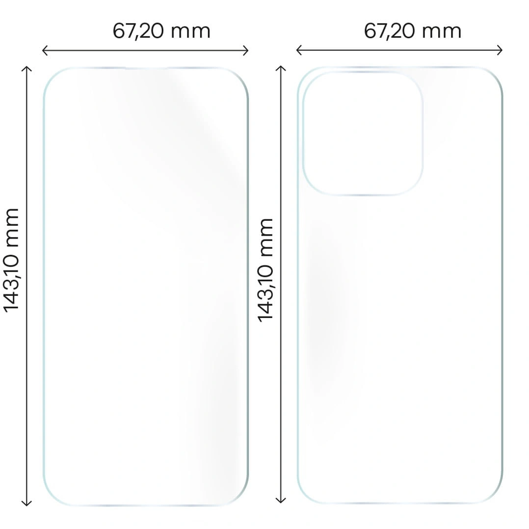 Ochranné sklo Bizon Glass Hydrogel Pack do Apple iPhone 15 Pro