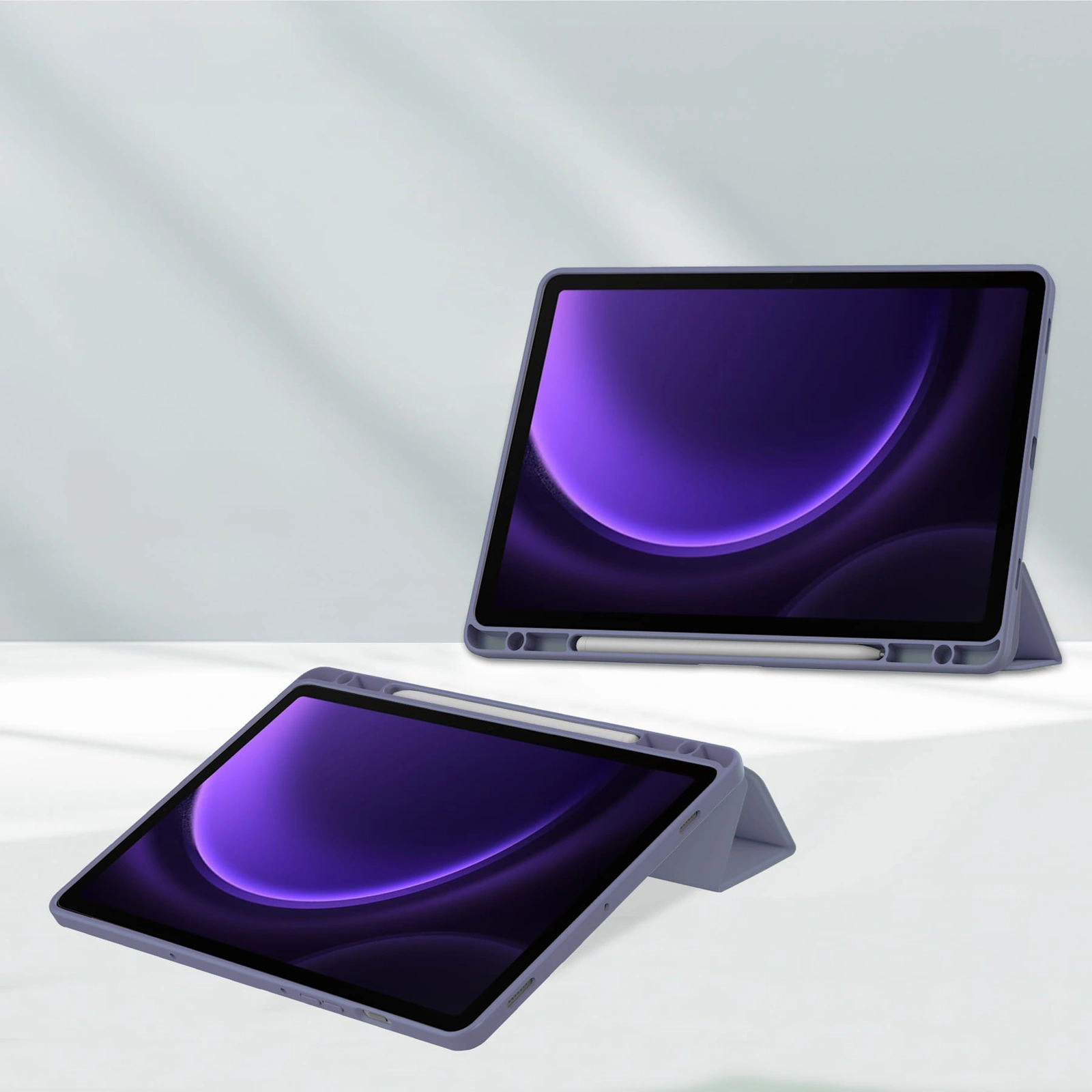 Kryt Bizon Case Tab Clear Matt Samsung Galaxy Tab S9 / S9 FE lavender