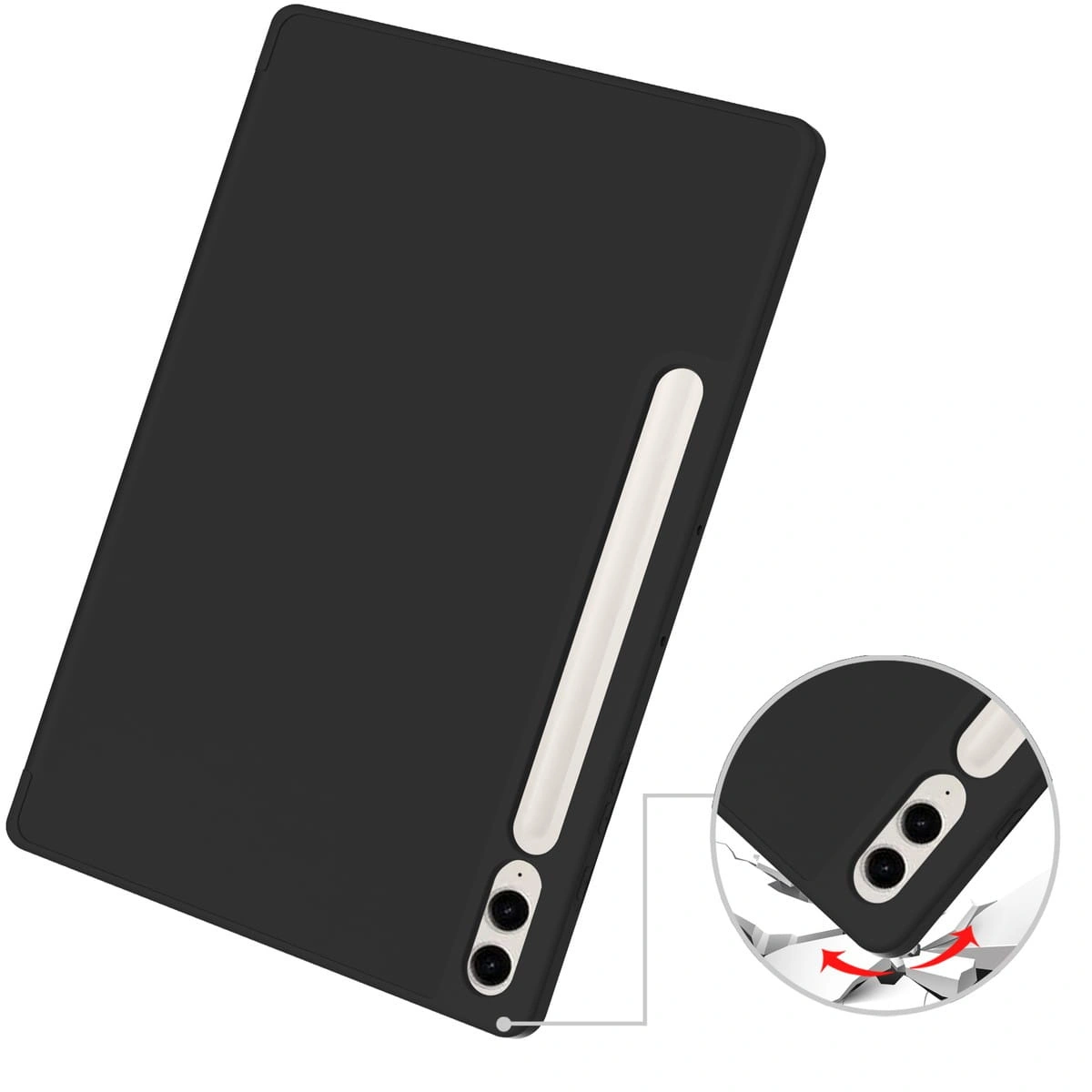 Kryt Bizon Case Tab Lizard Samsung Galaxy Tab S9 FE Plus black