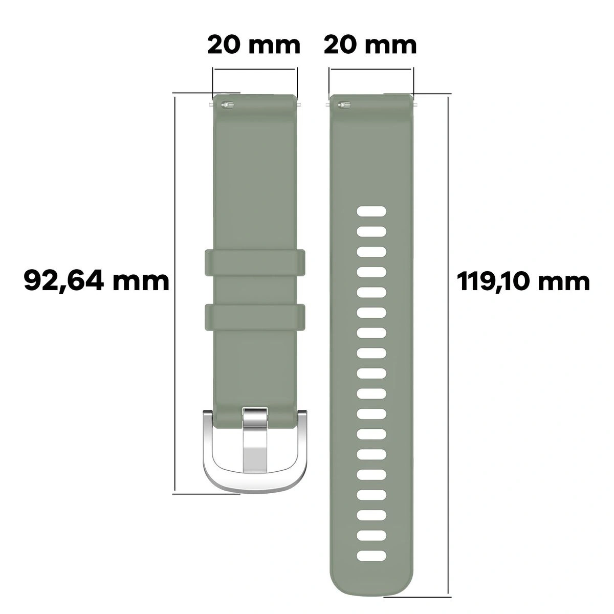 Kryt Bizon Strap Watch Silicone Pro Garmin Vivoactive 5 turquoise