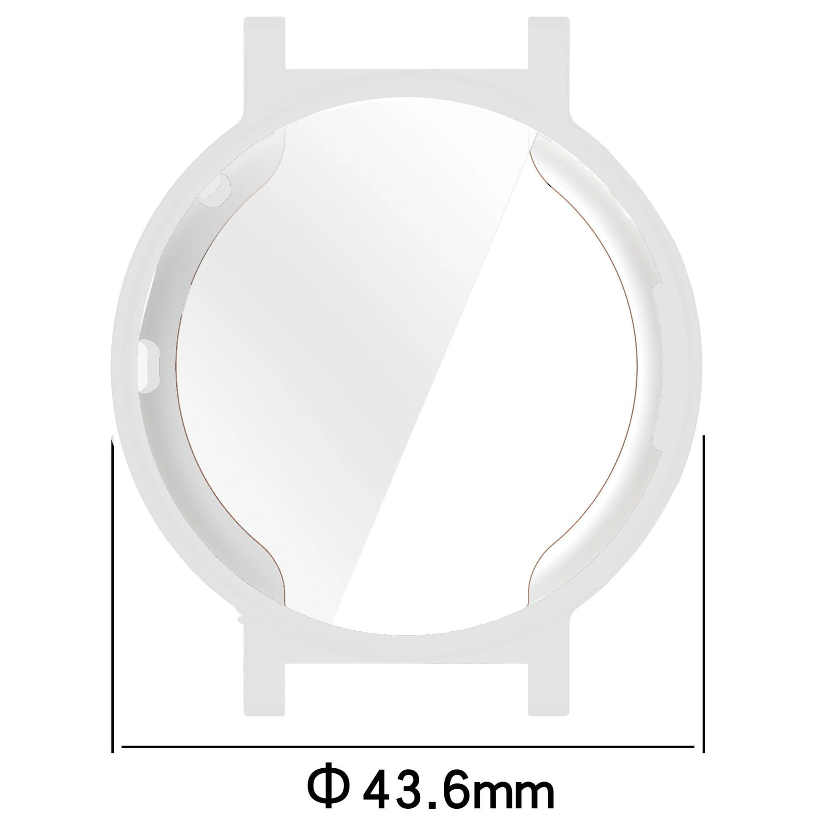 Kryt Bizon Case Watch Felipe Huawei Watch GT 4 41 mm clear