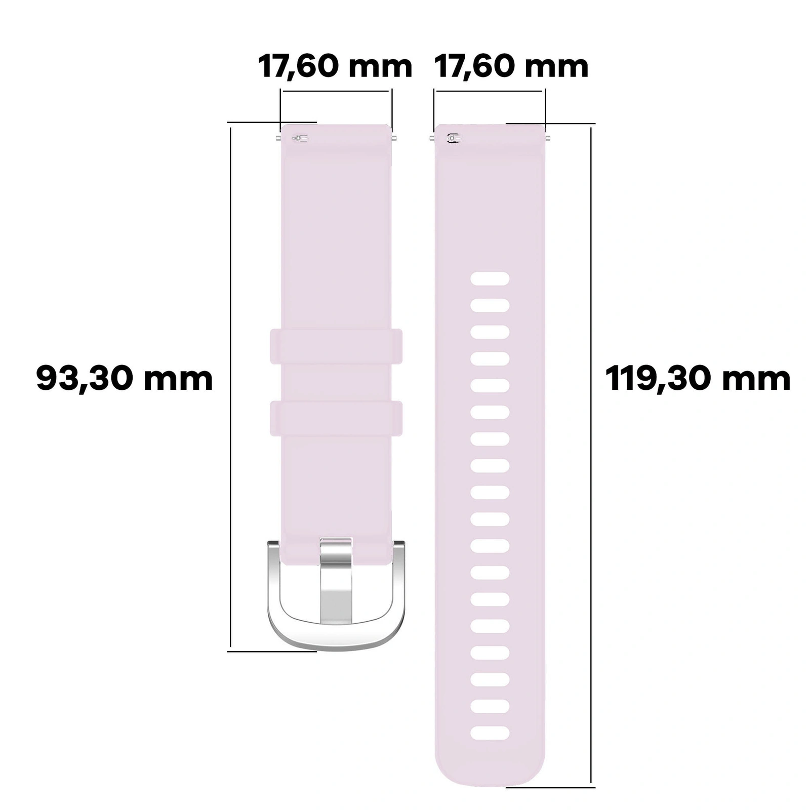 Kryt Bizon Strap Watch Silicone Pro Huawei Watch GT 5 Pro 42mm/GT 5 41mm/GT 4 41mm powder pink