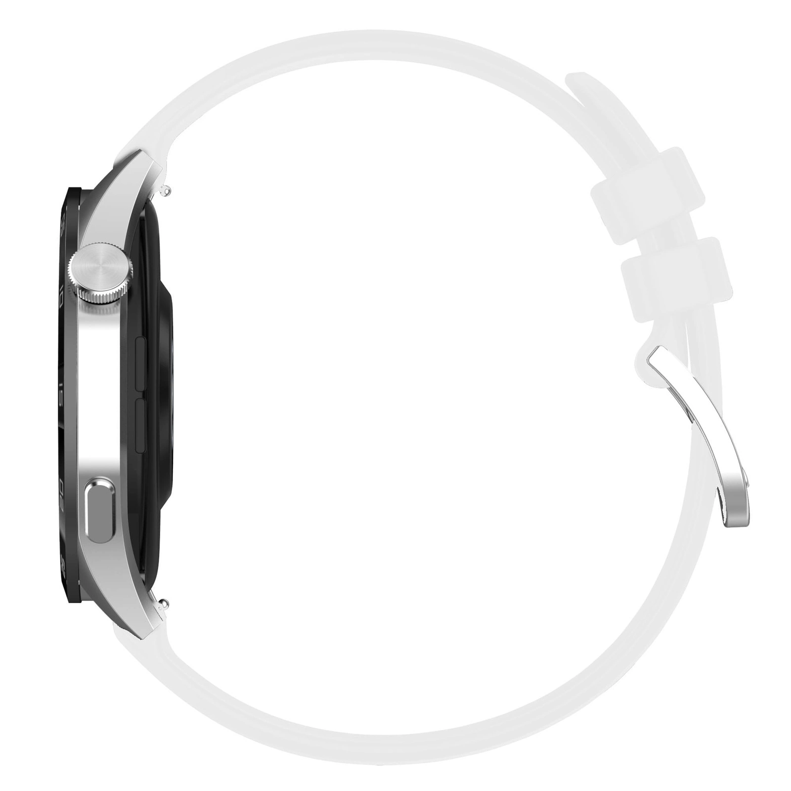 Kryt Bizon Strap Watch Silicone Pro Huawei Watch GT 5 Pro 42mm/GT 5 41mm/GT 4 41mm white