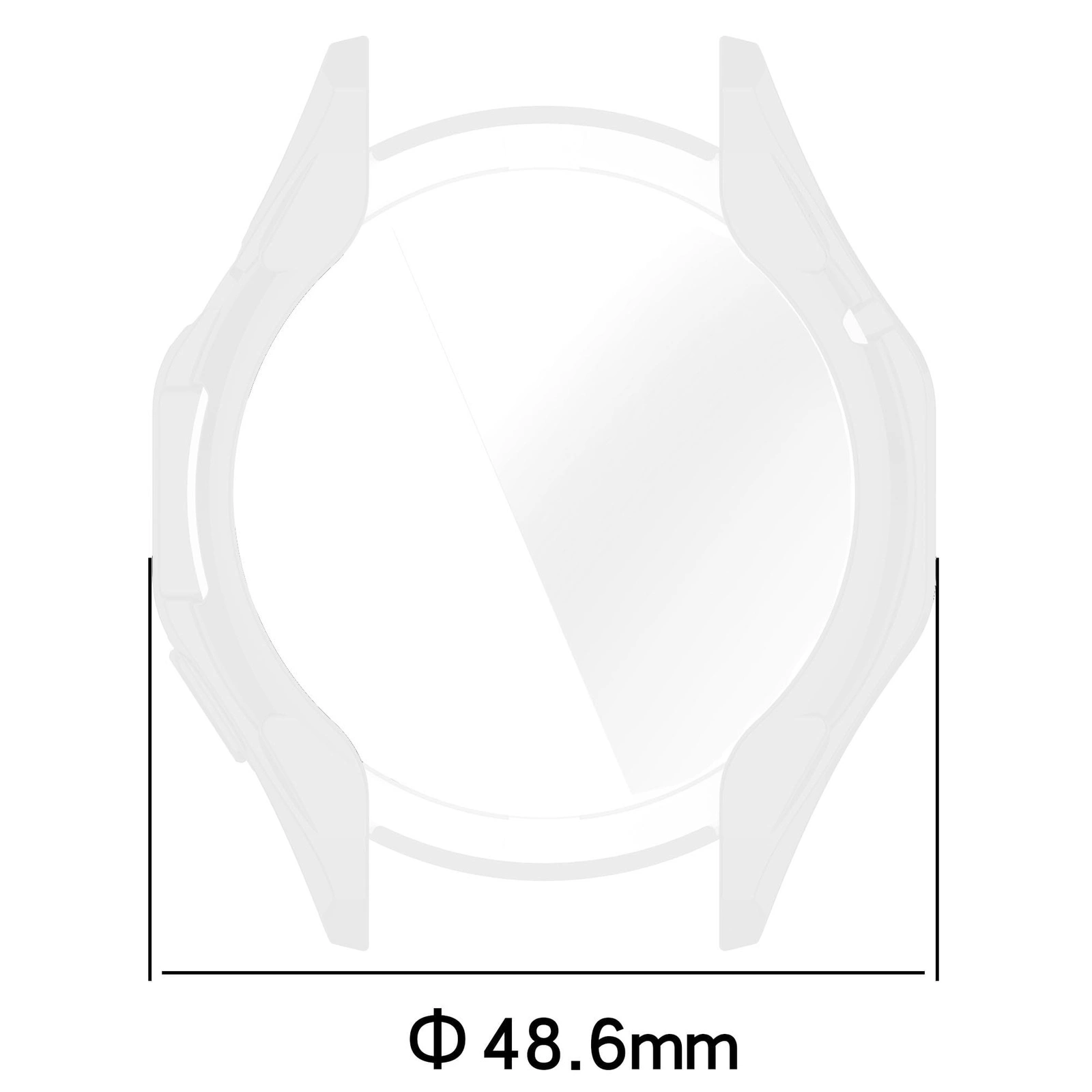 Kryt Bizon Case Watch Felipe Huawei Watch GT 4 46 mm clear