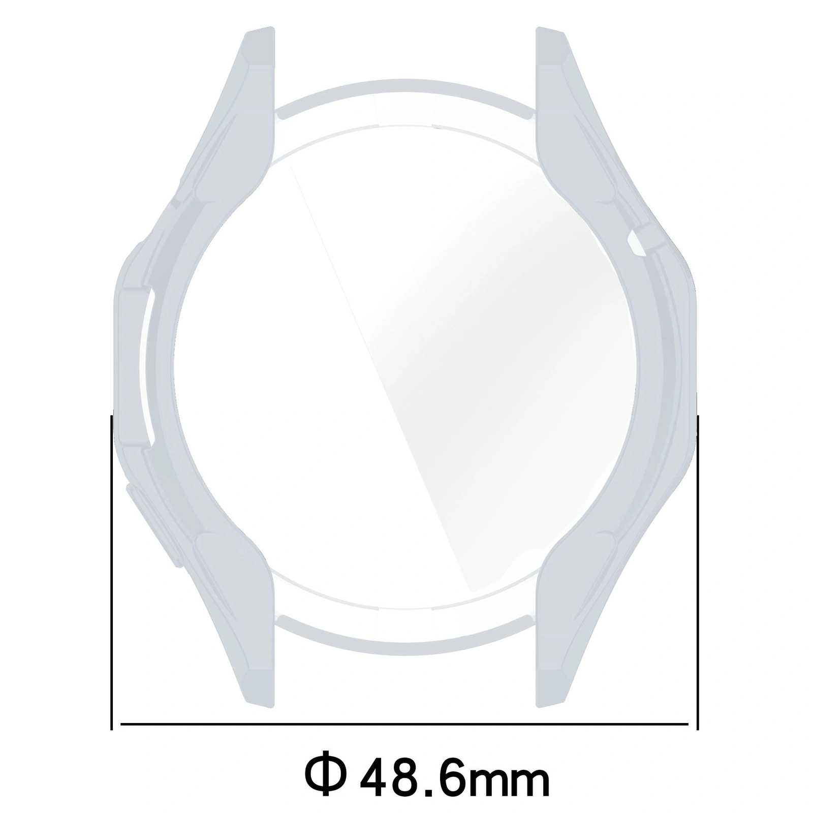 Kryt Bizon Case Watch Felipe Huawei Watch GT 4 46 mm silver