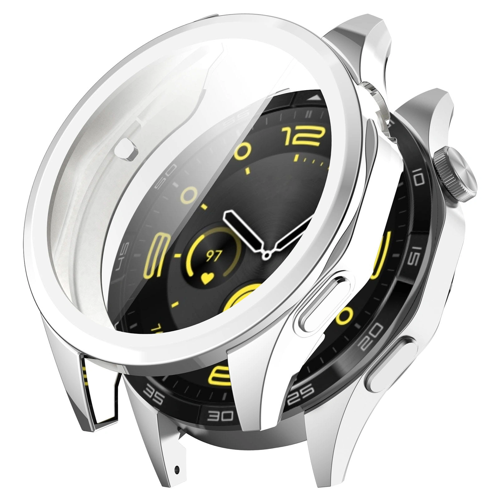 Kryt Bizon Case Watch Felipe Huawei Watch GT 4 46 mm silver