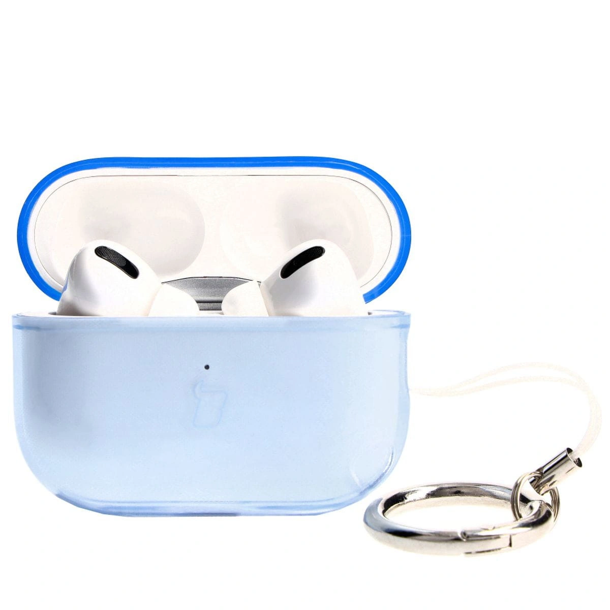 Kryt Bizon Case Headphone Clear Airpods Pro 2 clear-blue