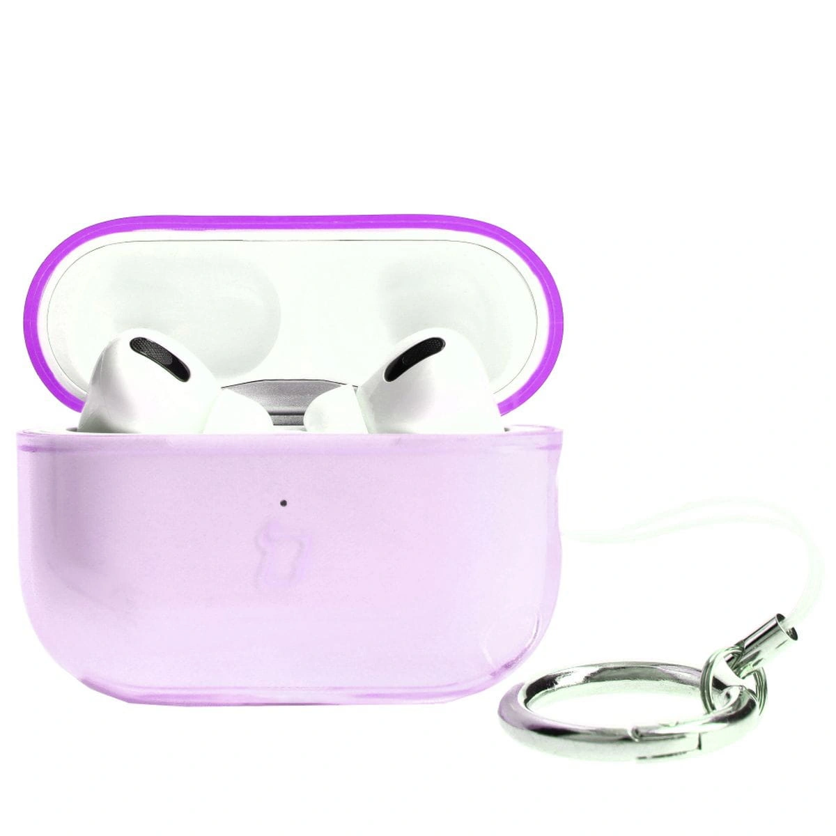 Kryt Bizon Case Headphone Clear Airpods Pro 2 clear-pink