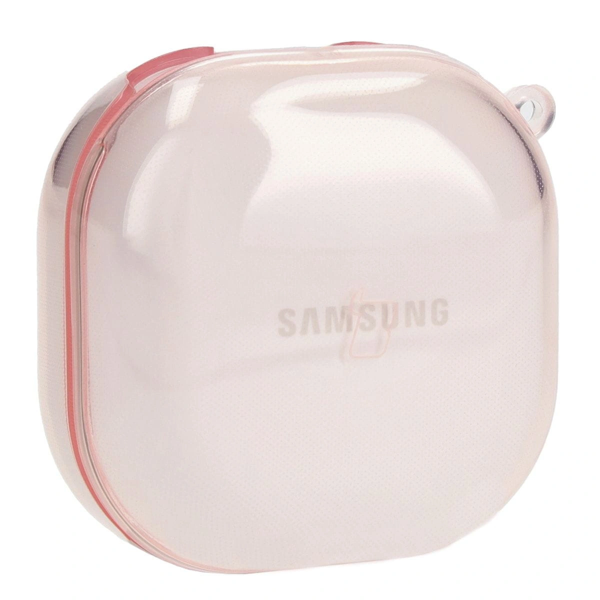 Kryt Bizon Case Headphone Clear Samsung Galaxy Buds Live / Pro / Buds2 / Buds2 Pro / Buds FE clear-pink