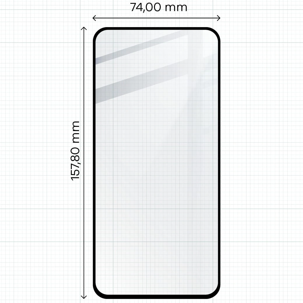 Ochranné sklo Bizon Glass Edge 2 Samsung Galaxy A35 / A55 5G