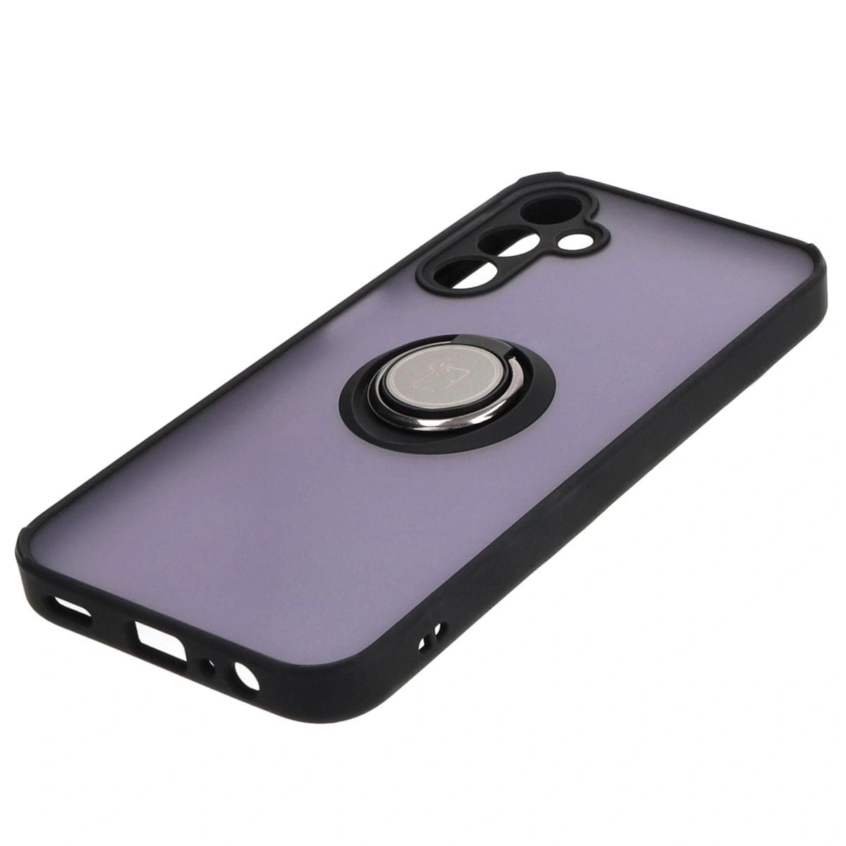 Kryt Bizon Case Hybrid Ring Samsung Galaxy A15 5G/4G smoky with a black frame