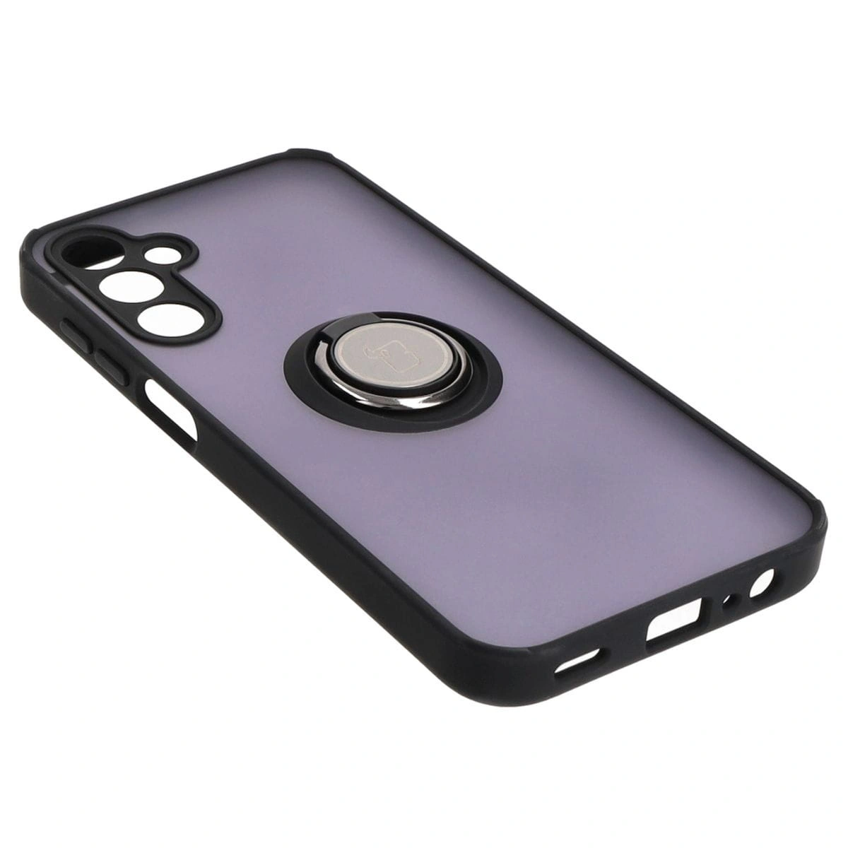 Kryt Bizon Case Hybrid Ring Samsung Galaxy A15 5G/4G smoky with a black frame