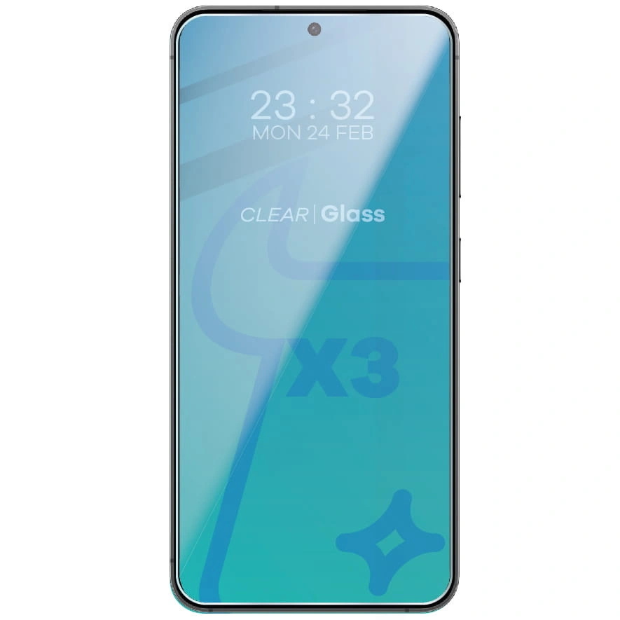 Kryt BIZON Clear 3x screen glass + camera glass Samsung Galaxy S24