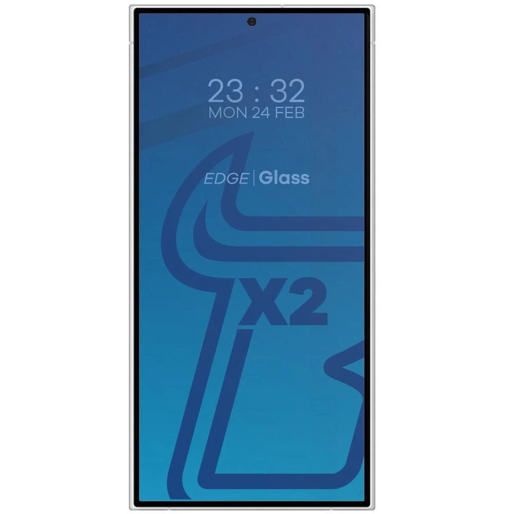 Kryt BIZON Edge 2x screen glass + camera glass Samsung Galaxy S24 Ultra
