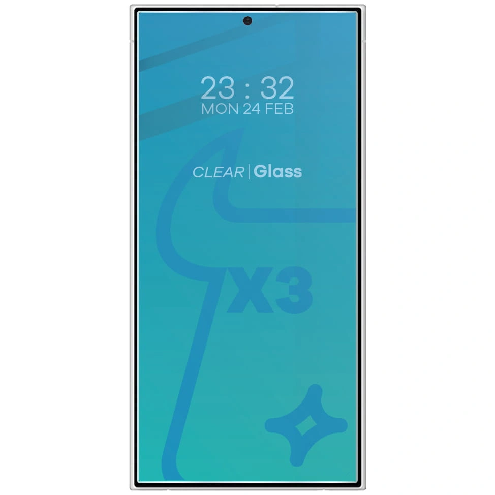 Kryt BIZON Clear 3x screen glass + camera glass Samsung Galaxy S24 Ultra