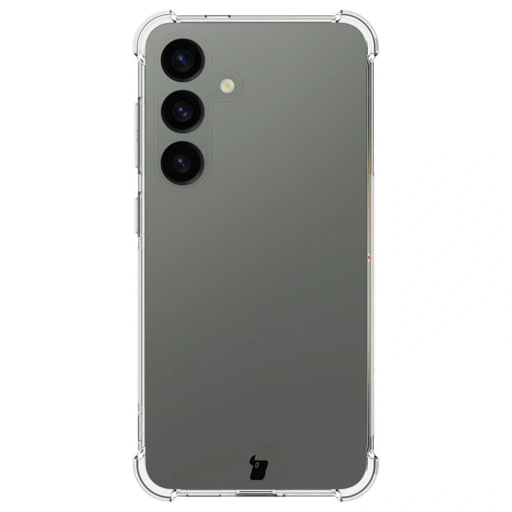 Kryt Bizon Case Clear Pack case + 2x screen glass + lens glass Samsung Galaxy S24 clear