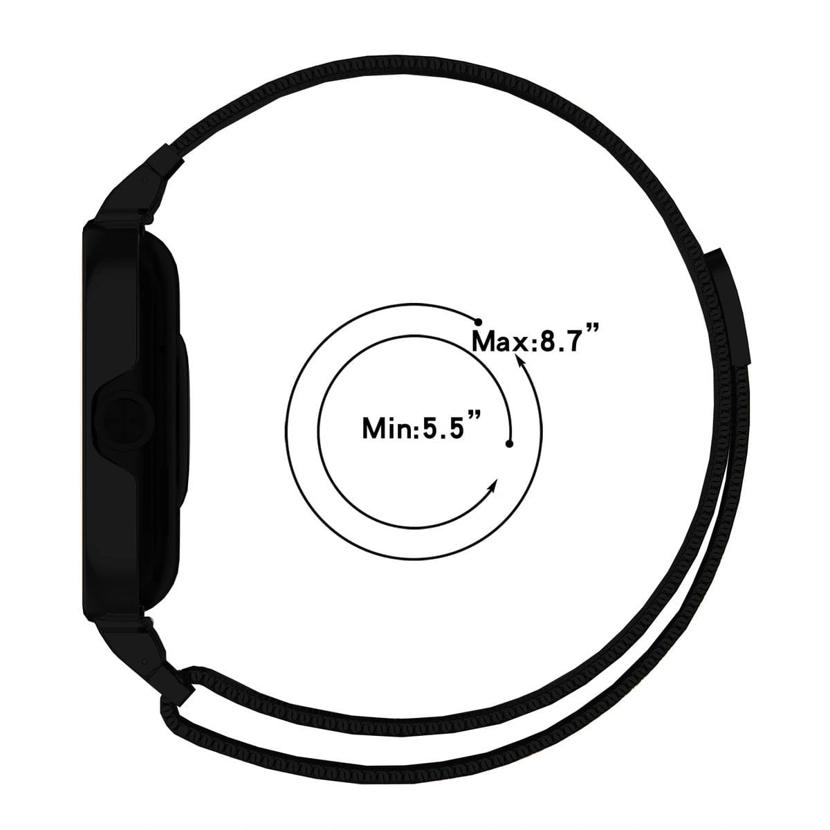 Kryt Bizon Strap + Case Watch Chain Xiaomi Redmi Watch 4 black