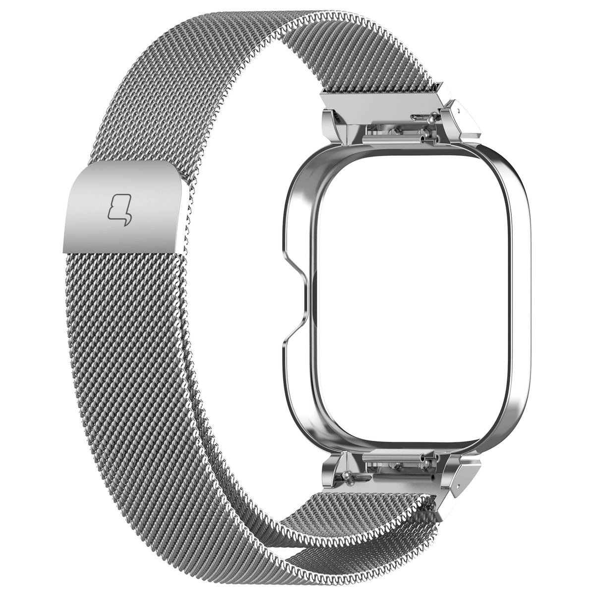 Kryt Bizon Strap + Case Watch Chain Xiaomi Redmi Watch 4 silver