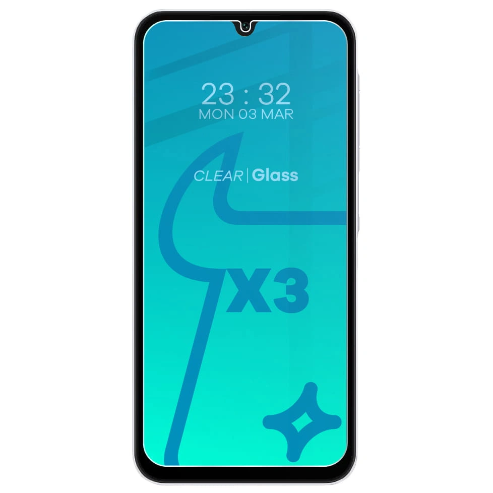 Kryt BIZON Clear 3x screen glass + camera glass Samsung Galaxy A15 4G/5G