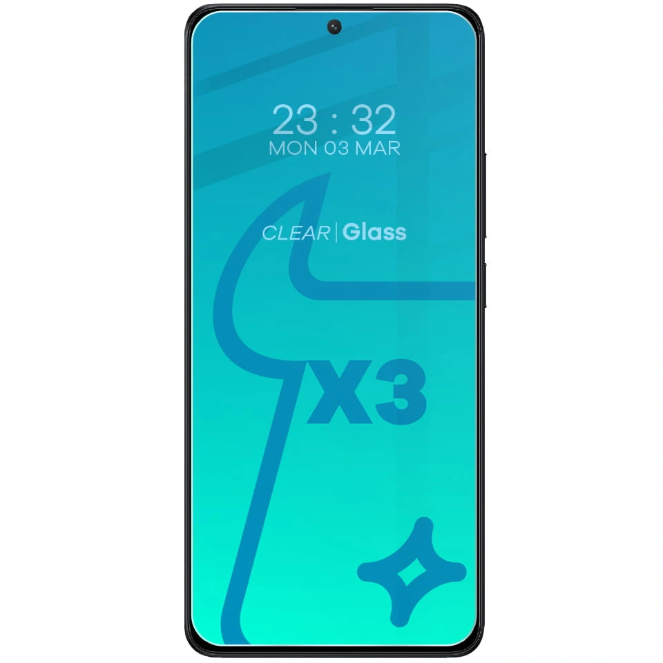 Kryt BIZON Clear 3x screen glass + camera glass Xiaomi Poco X6 Pro
