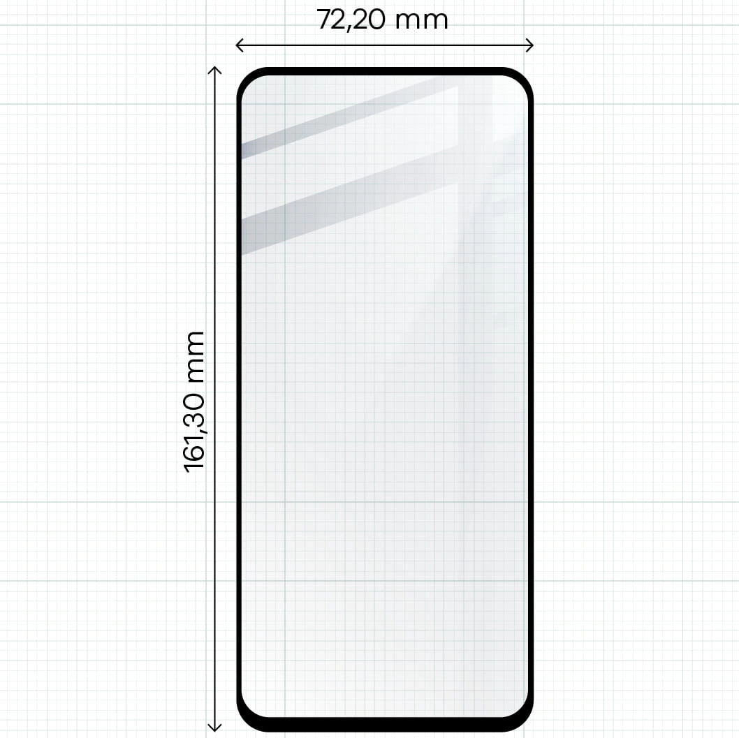 Ochranné sklo Bizon Glass Edge 2 Realme C67 4G