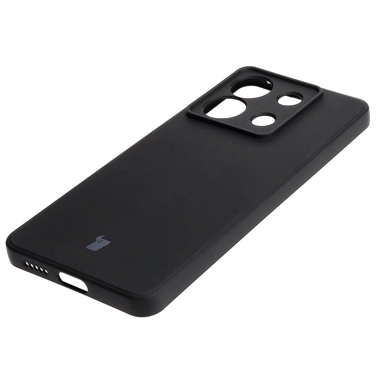 Kryt Bizon Case Silicone Sq Xiaomi Poco X6 / Xiaomi Redmi Note 13 Pro 5G black