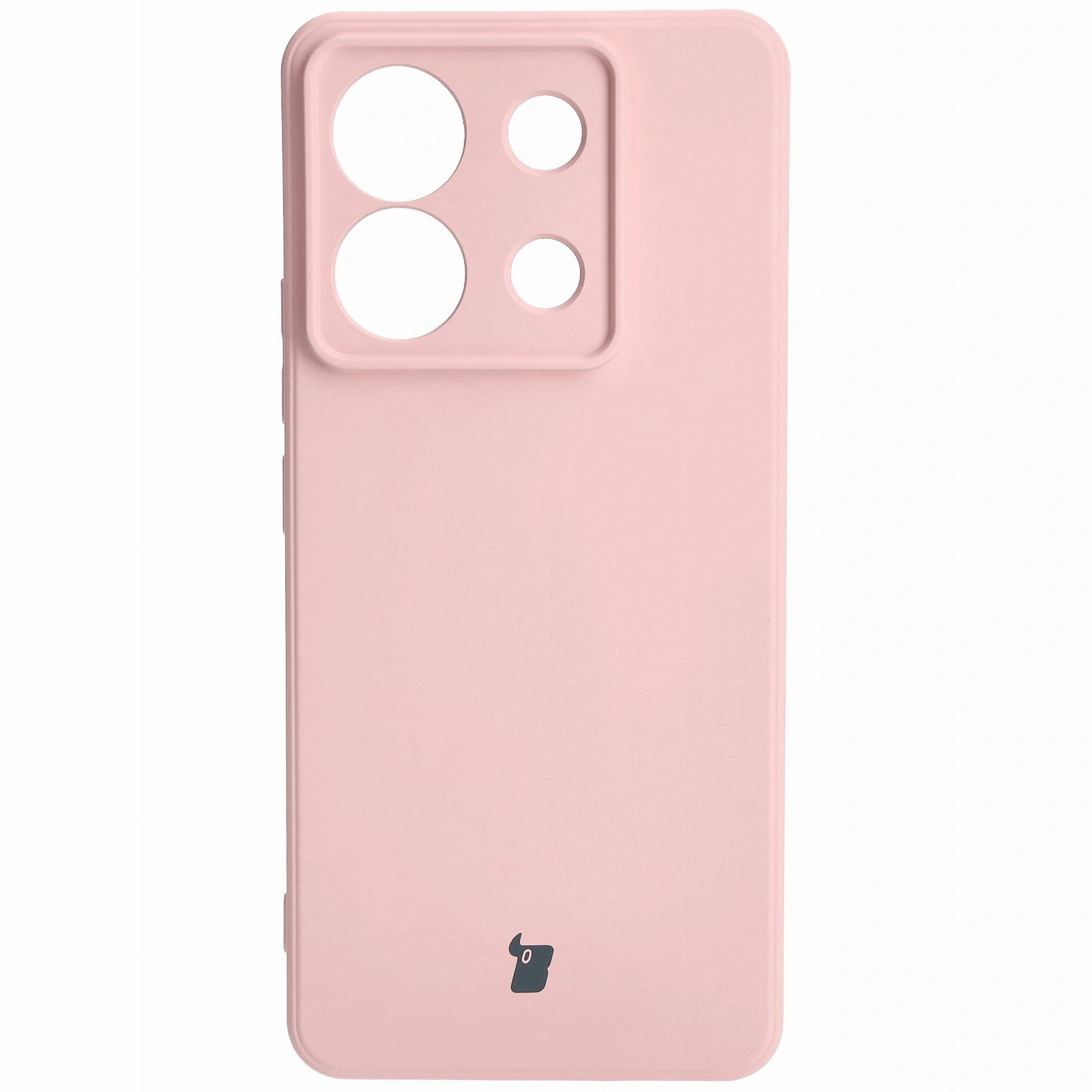 Kryt Bizon Case Silicone Sq Xiaomi Poco X6 / Xiaomi Redmi Note 13 Pro 5G light pink