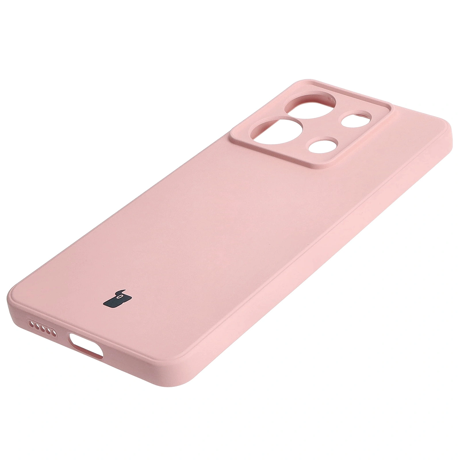 Kryt Bizon Case Silicone Sq Xiaomi Poco X6 / Xiaomi Redmi Note 13 Pro 5G light pink