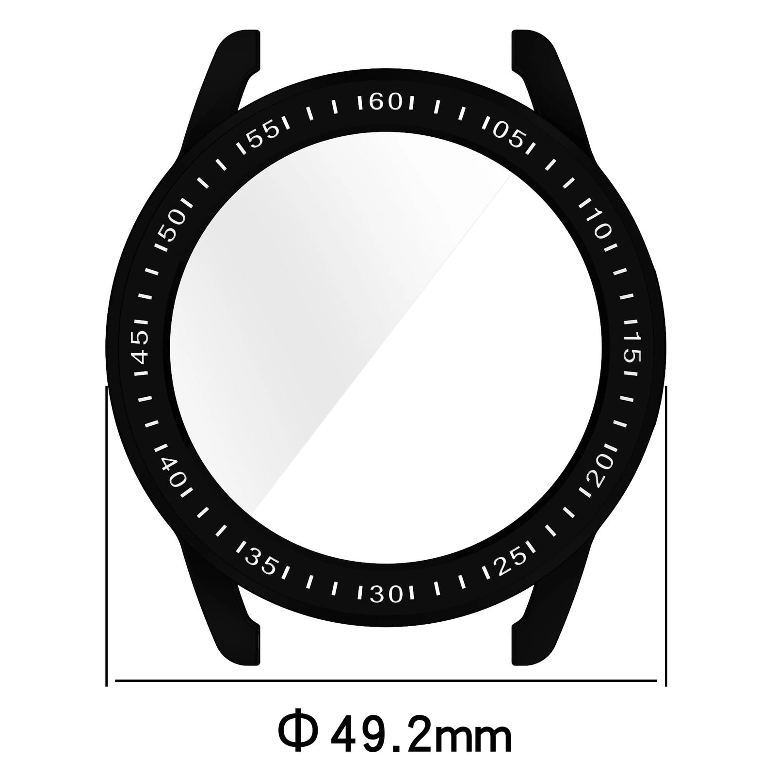 Kryt Bizon Case Watch Felipe Xiaomi Watch S3 47 mm black