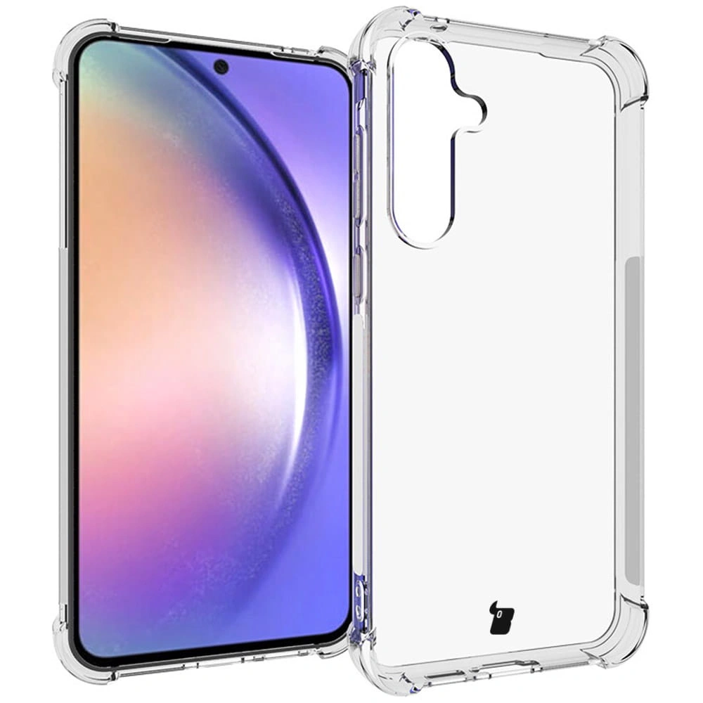 Kryt Bizon Case Clear Pack case + 2x screen glass Samsung Galaxy A55 5G clear