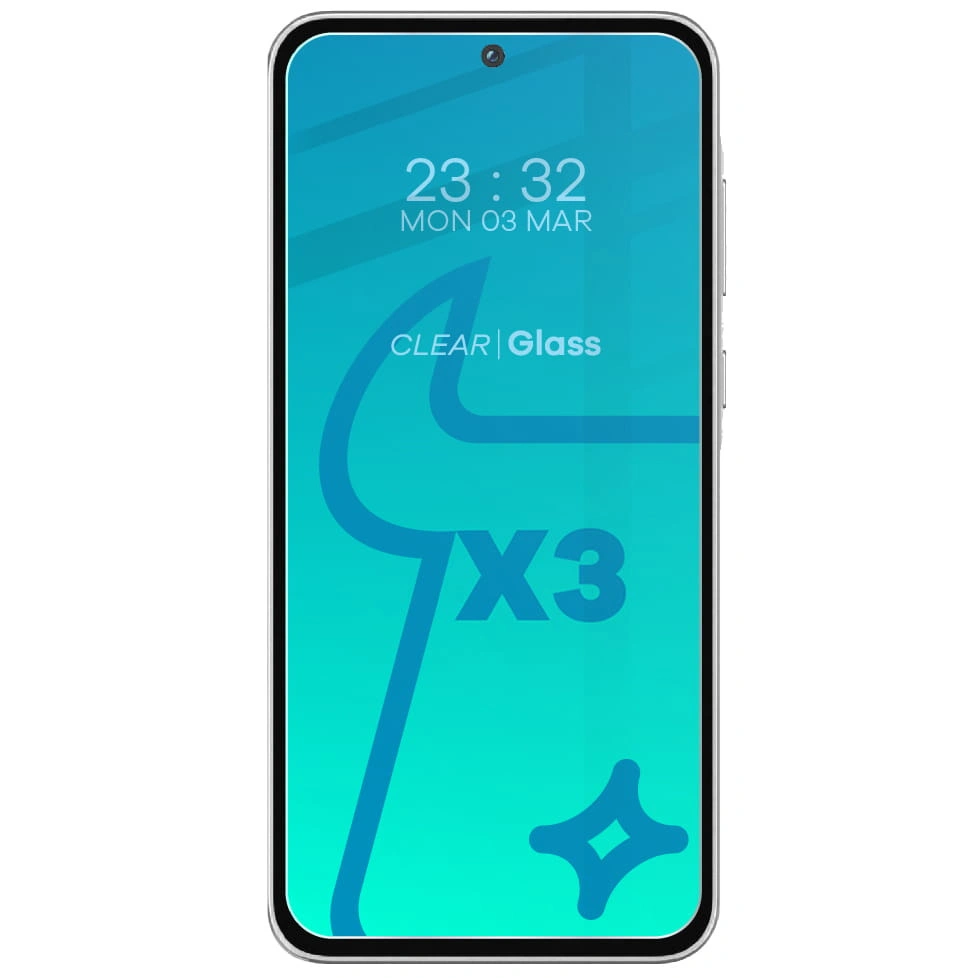 Kryt BIZON Clear 3x screen glass + camera glass Samsung Galaxy A55 5G