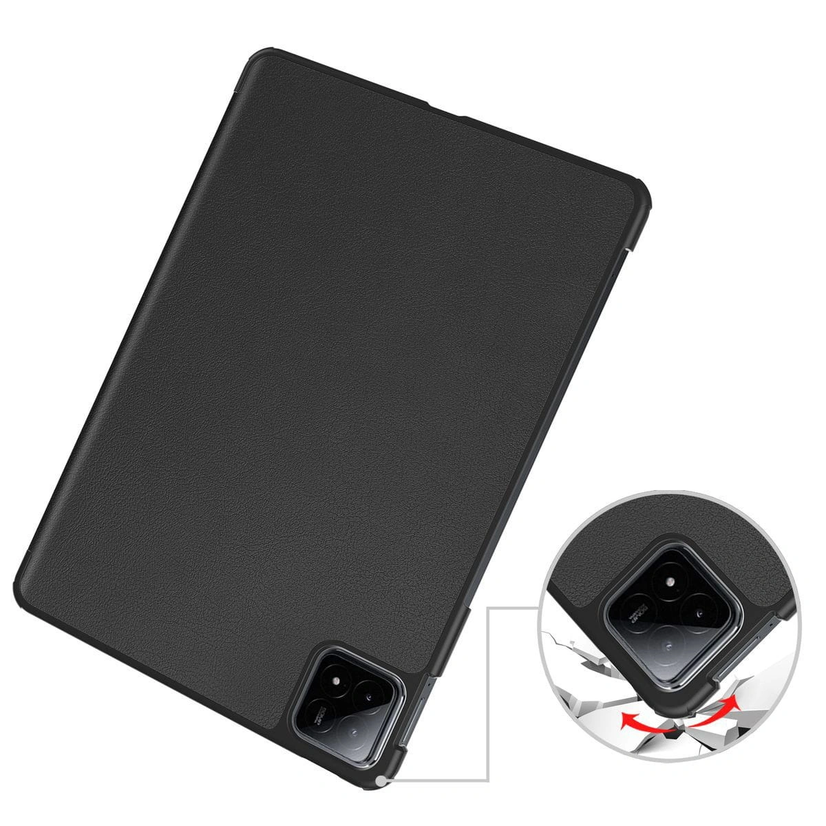 Kryt Bizon Case Tab Croc Xiaomi Pad 6S Pro black