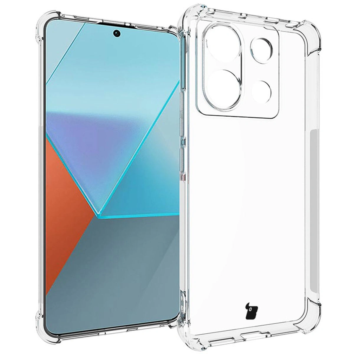 Kryt Bizon Case Clear Pack case + 2x screen glass Xiaomi Poco X6 / Redmi Note 13 Pro 5G clear
