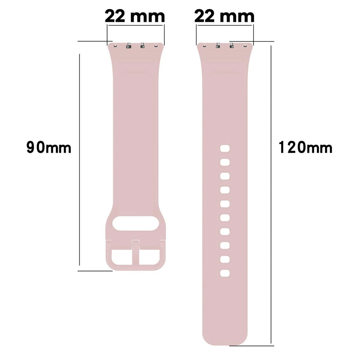Kryt Bizon Strap Watch Silicone Samsung Galaxy Fit 3 pink