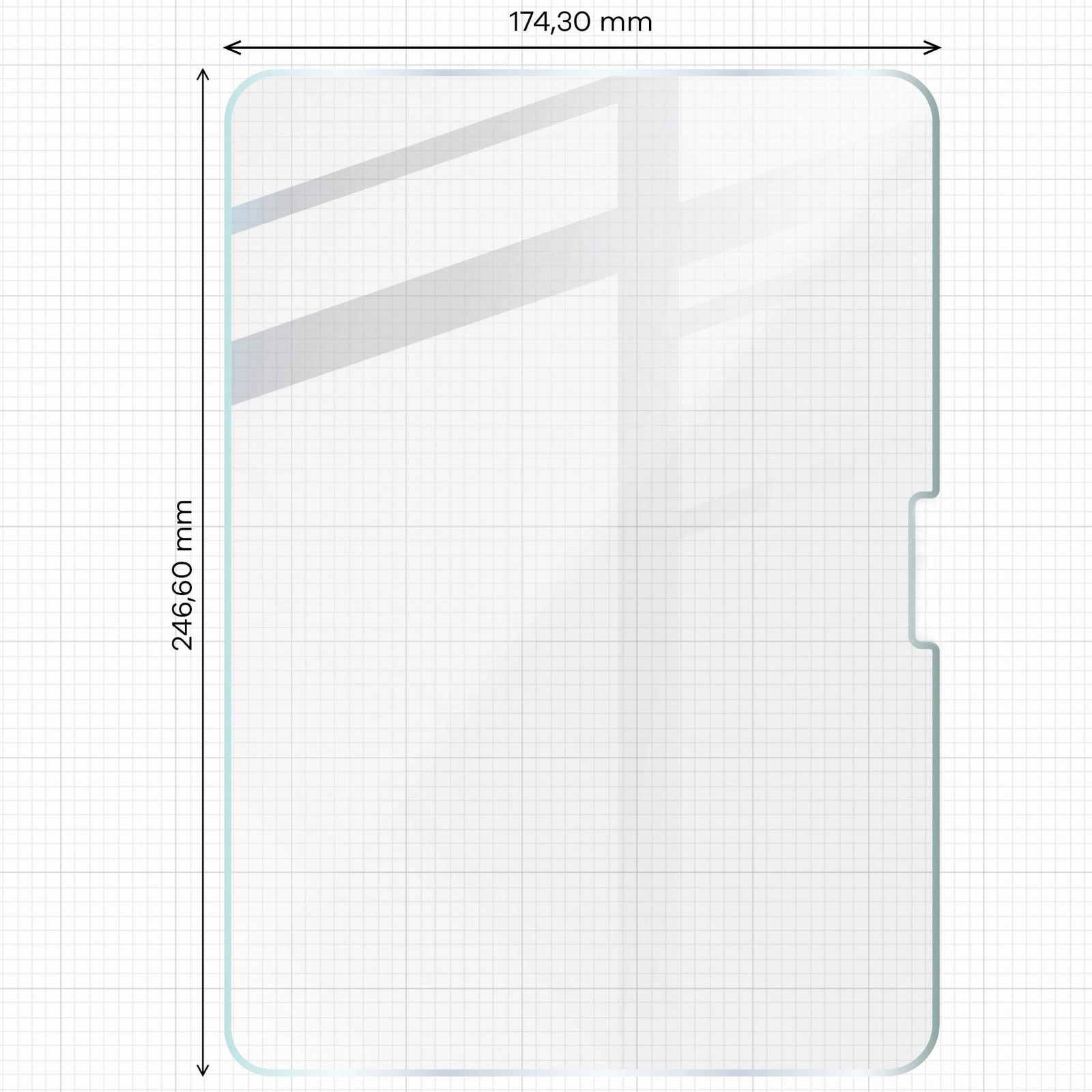 Ochranné sklo Bizon Glass Tab Clear Apple iPad Pro 11" 5 gen. 2024 [2 PACK]