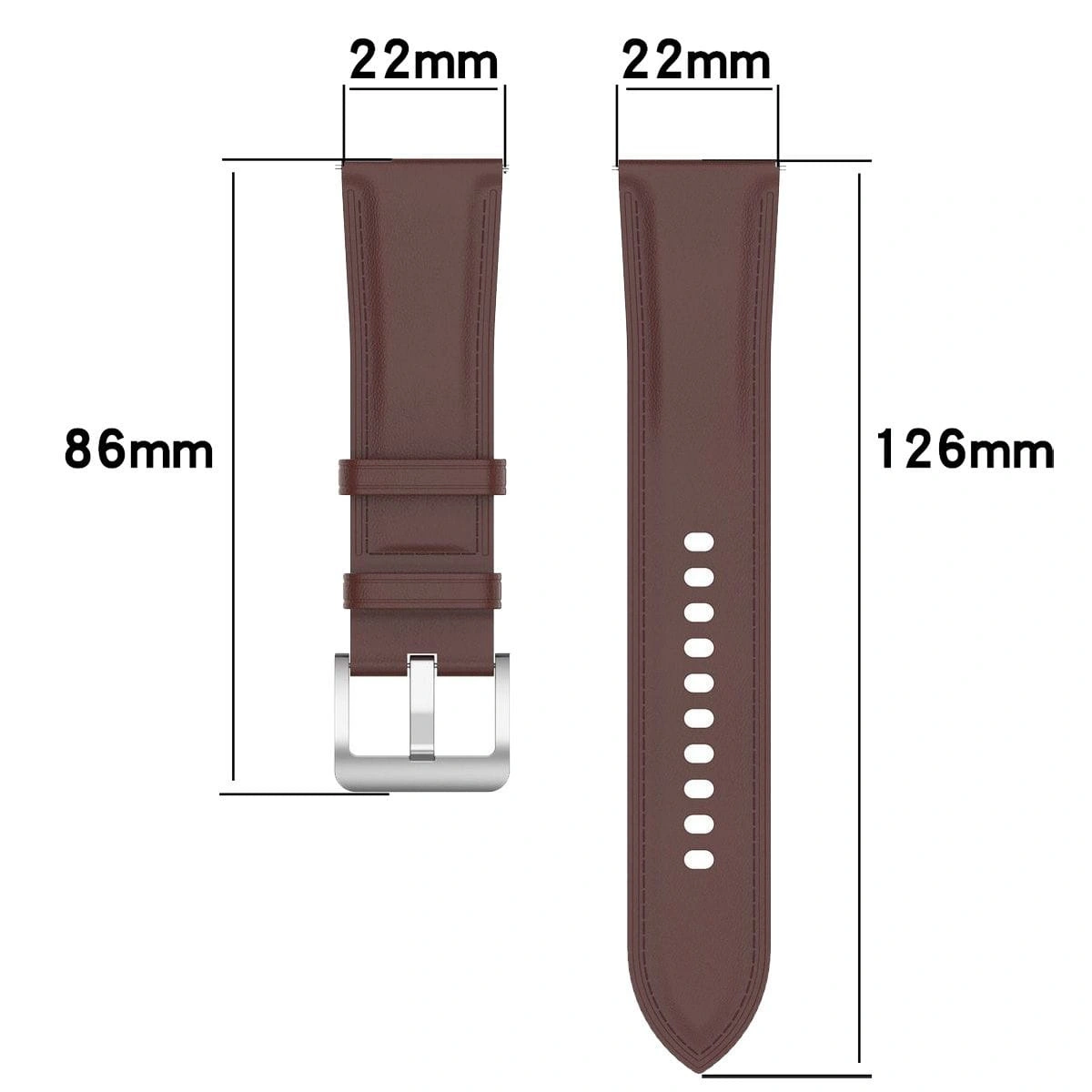 Kryt Bizon Strap Watch Casual 22 mm dark brown