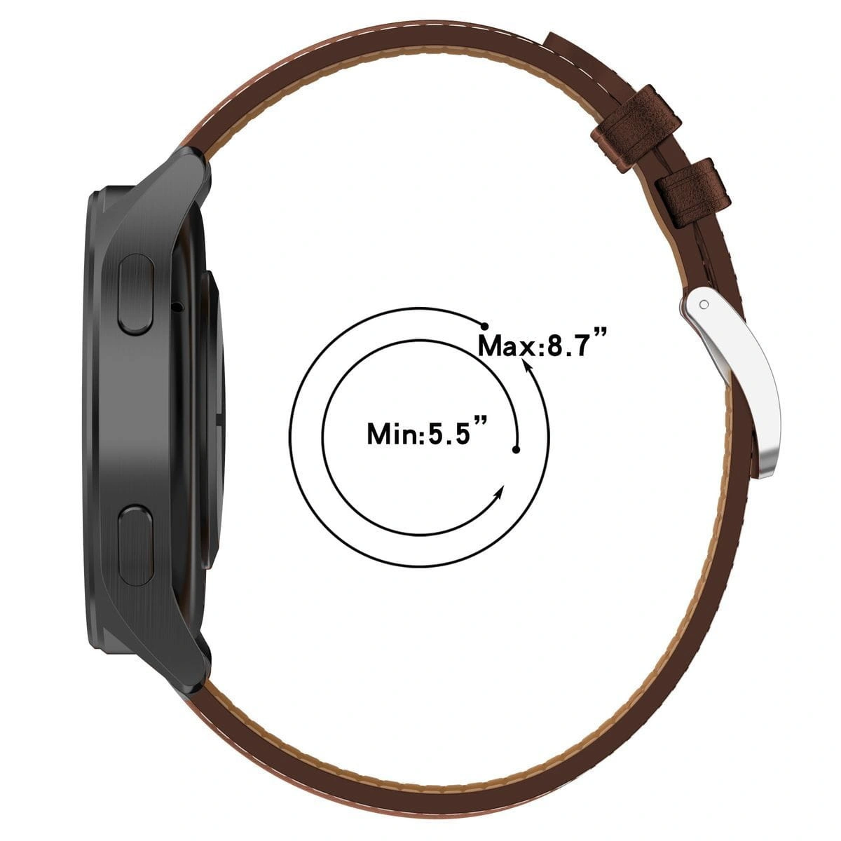 Kryt Bizon Strap Watch Casual 22 mm dark brown
