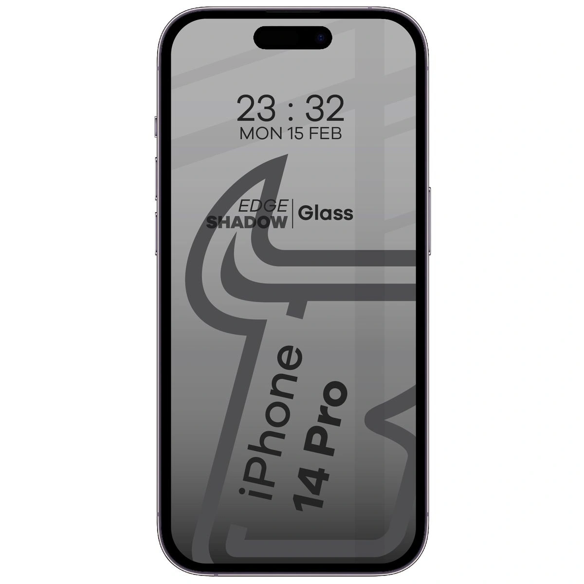 Ochranné sklo Bizon Glass Edge Shadow Apple iPhone 14 Pro tinted with a black frame