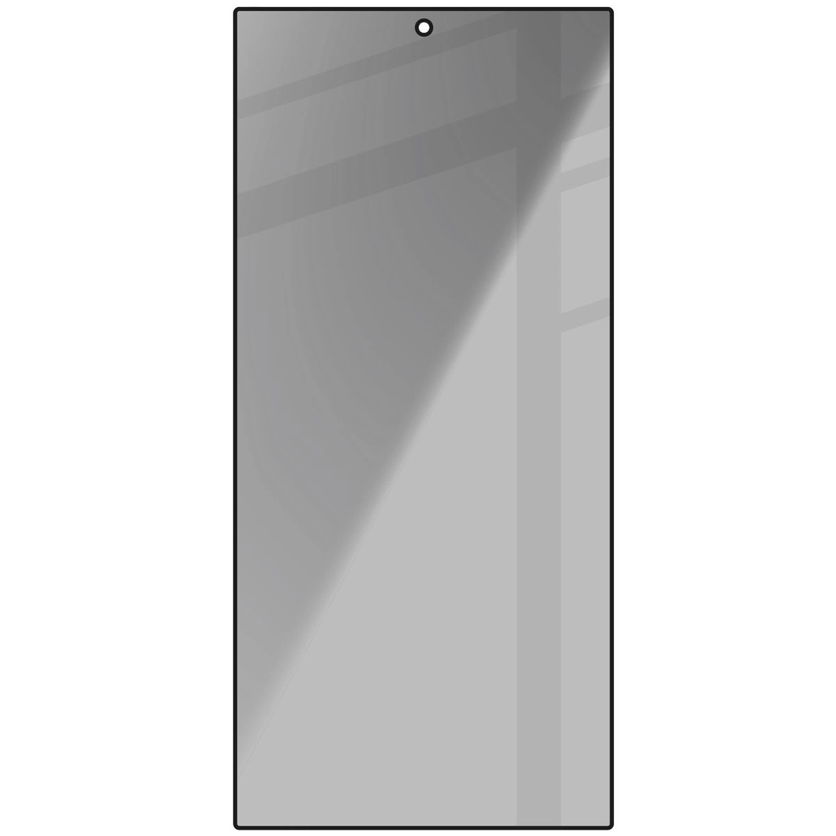 Ochranné sklo Bizon Glass Edge Shadow Samsung Galaxy S24 Ultra tinted with a black frame