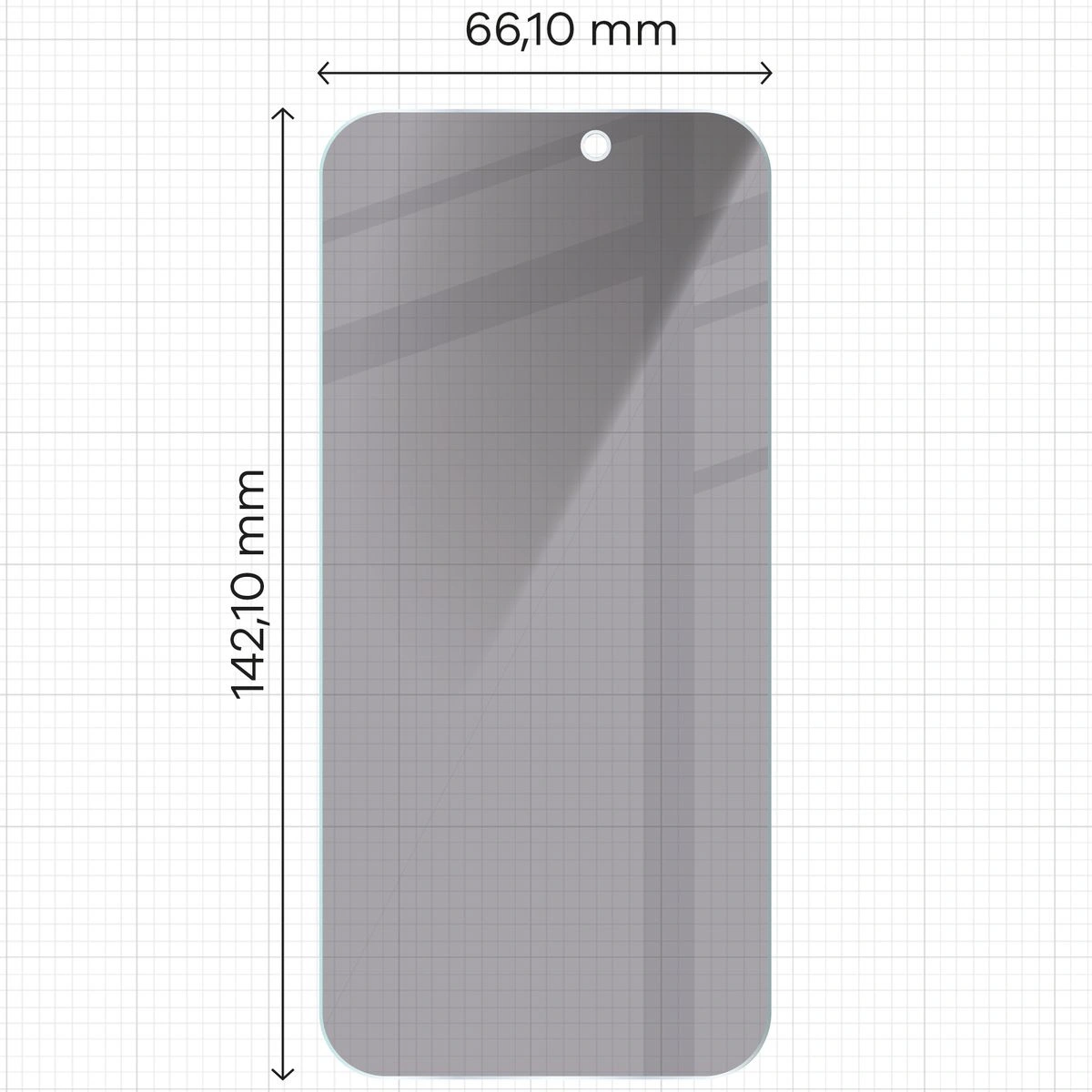 Ochranné sklo Bizon Glass Clear Shadow Apple iPhone 16/15/15 Pro tinted