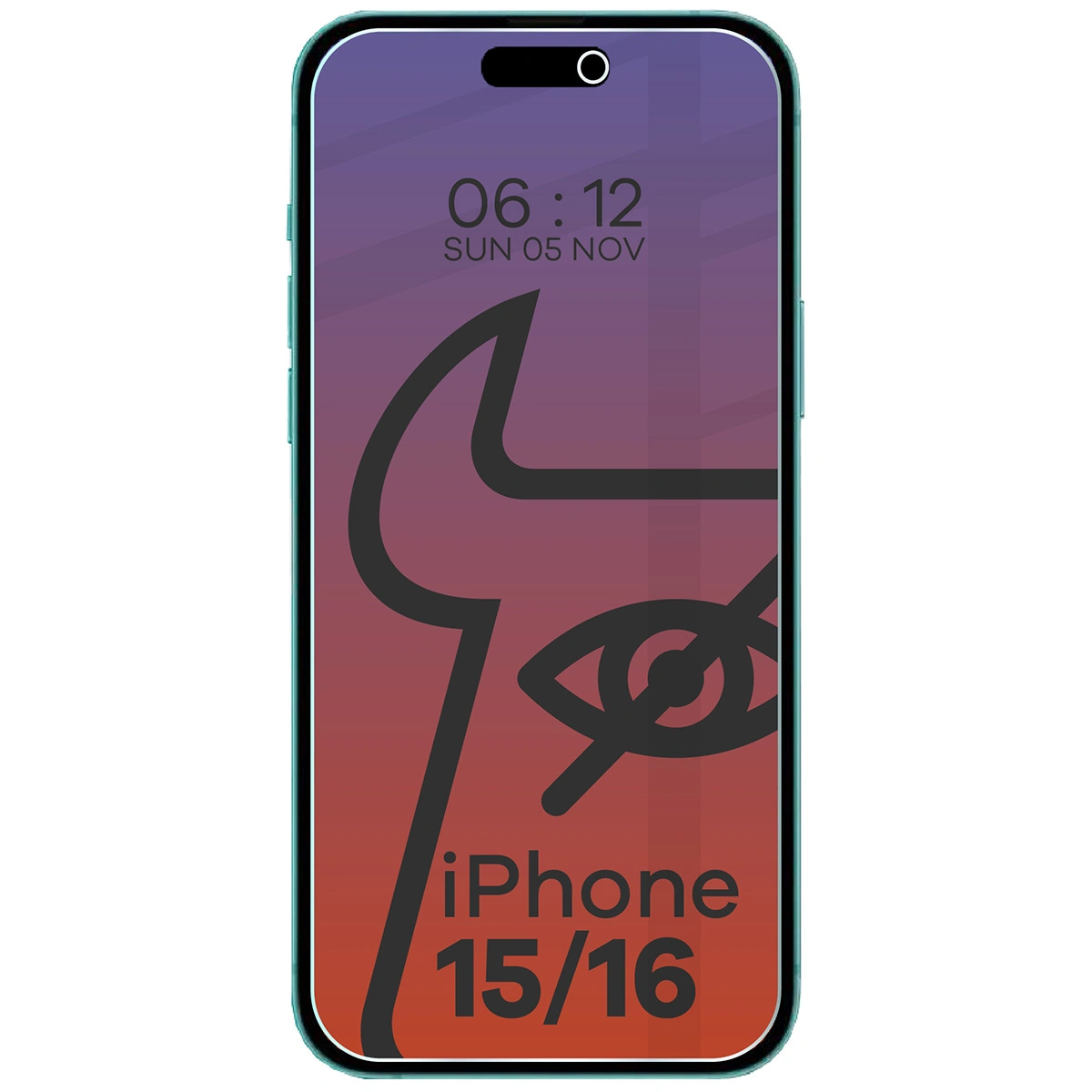 Ochranné sklo Bizon Glass Clear Shadow Apple iPhone 16/15/15 Pro tinted