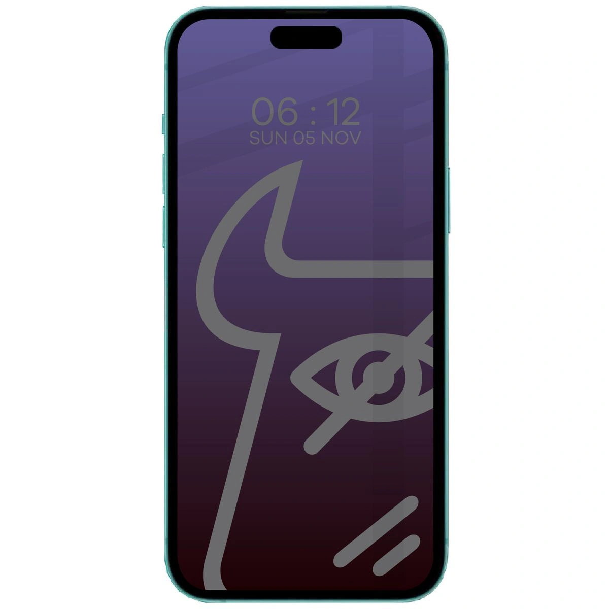 Ochranné sklo Bizon Glass Edge Shadow Apple iPhone 15 Plus tinted with a black frame