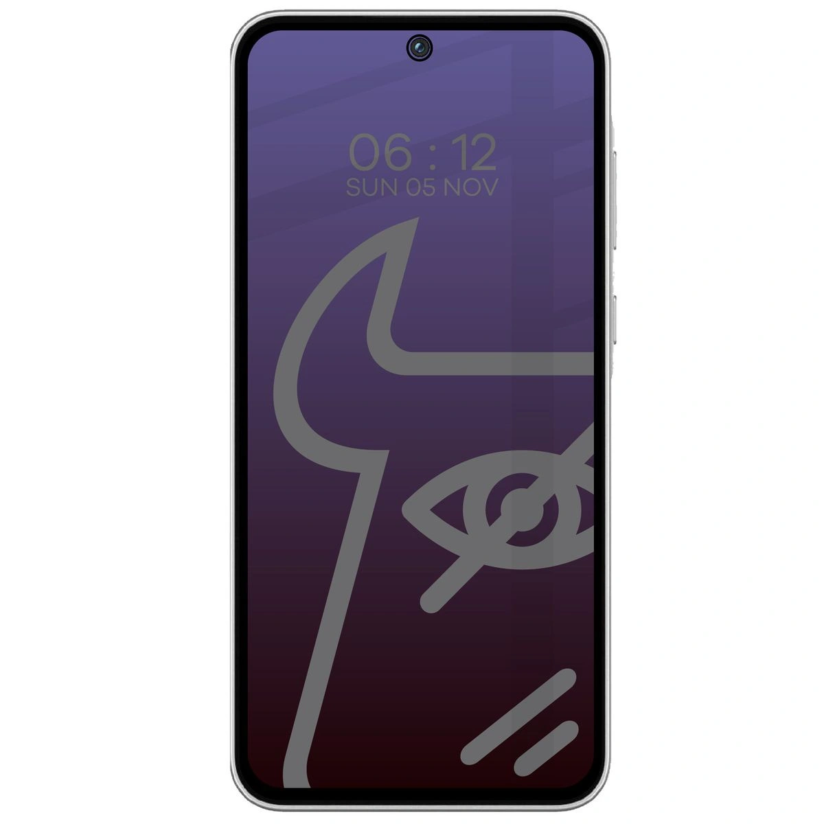 Ochranné sklo Bizon Glass Edge Shadow Samsung Galaxy A35 5G / A55 5G tinted with a black frame